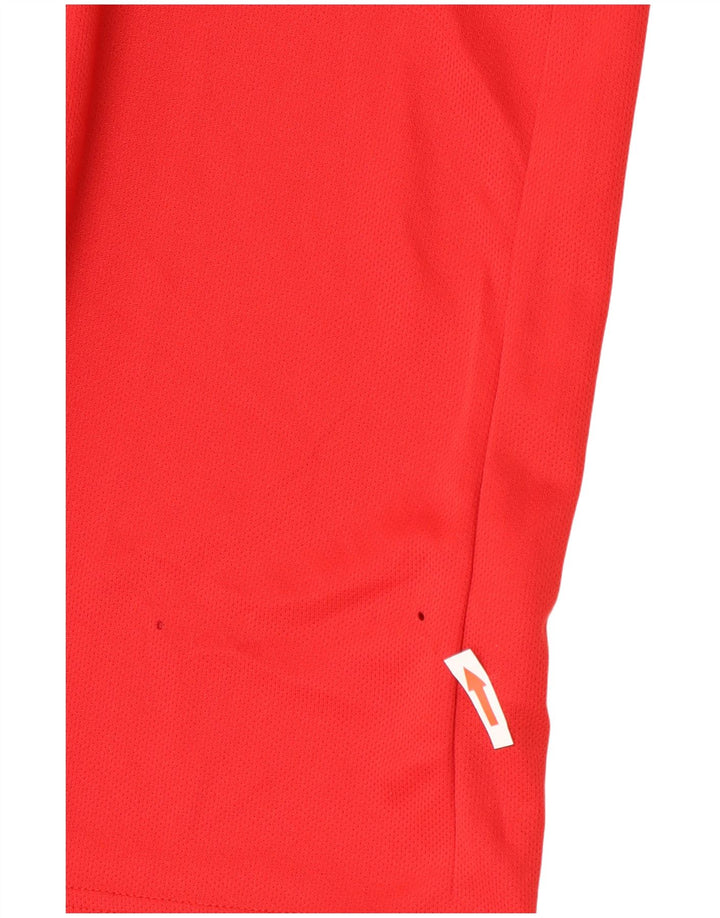 Adidas Herre Aeroready T-Shirt Top Medium Rød Colourblock Polyester