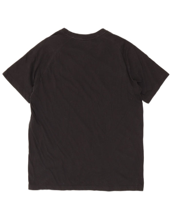 Champion Dame Grafisk T-Shirt Top UK 14 Medium Sort