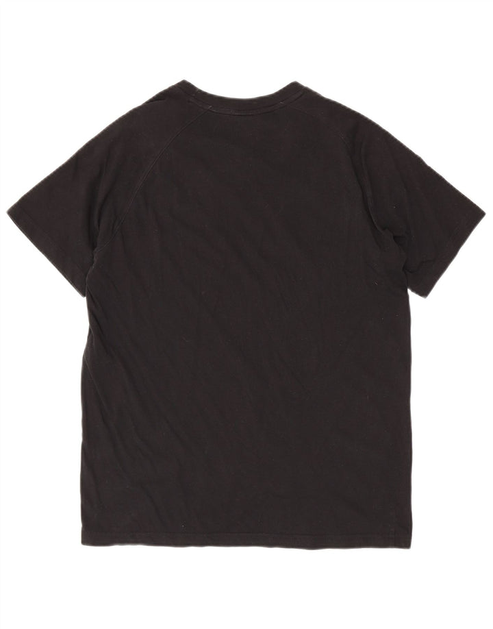 Champion Dame Grafisk T-Shirt Top UK 14 Medium Sort