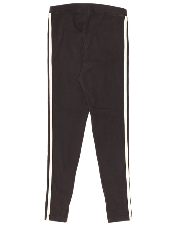 Adidas Dame Leggings UK 10 Small Black Bomuld