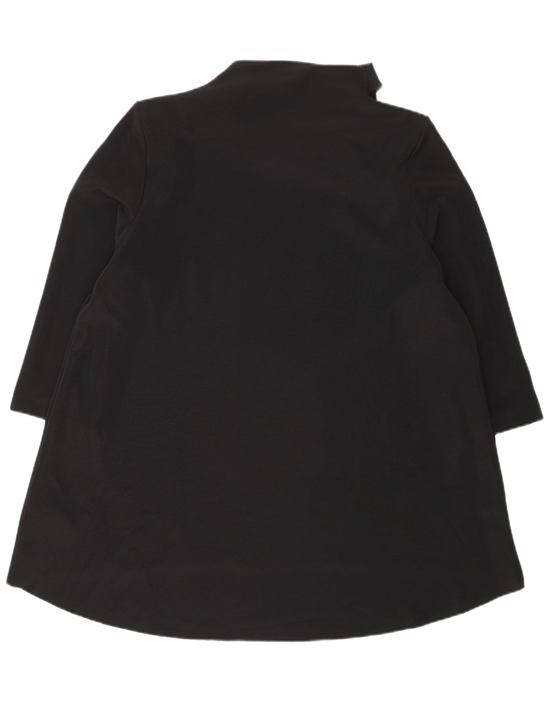 Cos Dame 3/4-ærmet Tunikakjole UK 14 Medium Sort Polyester