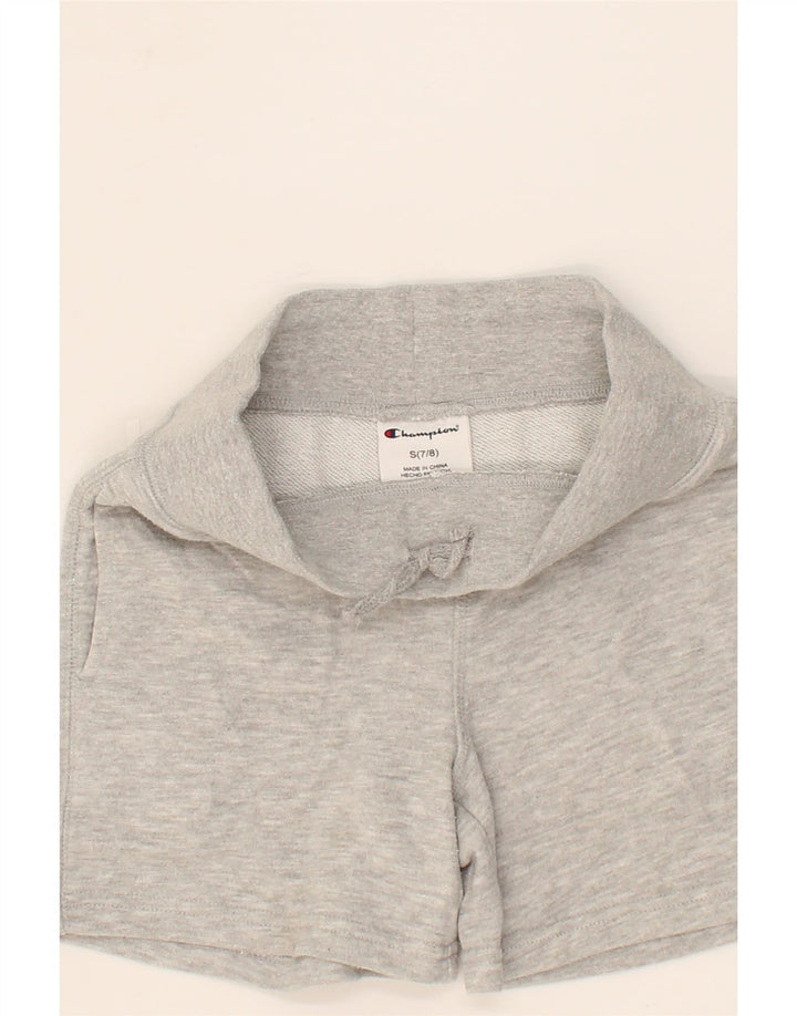 CHAMPION Boys Sport Shorts 7-8 Years Small Grey Flecked Cotton Vintage Champion and Second-Hand Champion from Messina Hembry 