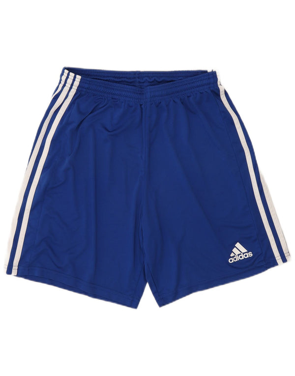 Adidas Herre grafiske sportsshorts store blå polyestersports
