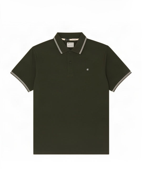 Champion Herre Easy Fit Polo Shirt XL Grøn Bomuld
