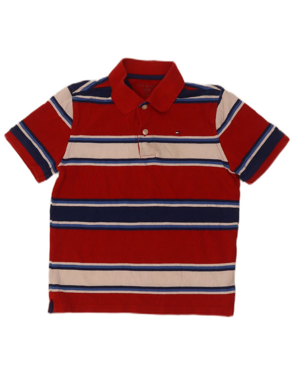 Tommy Hilfiger drenge poloshirt 8-9 år Medium rødstribet bomuld
