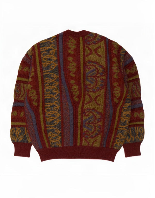 Umberto Vallati Herre sweater med rund hals IT 54 XL Flerfarvet