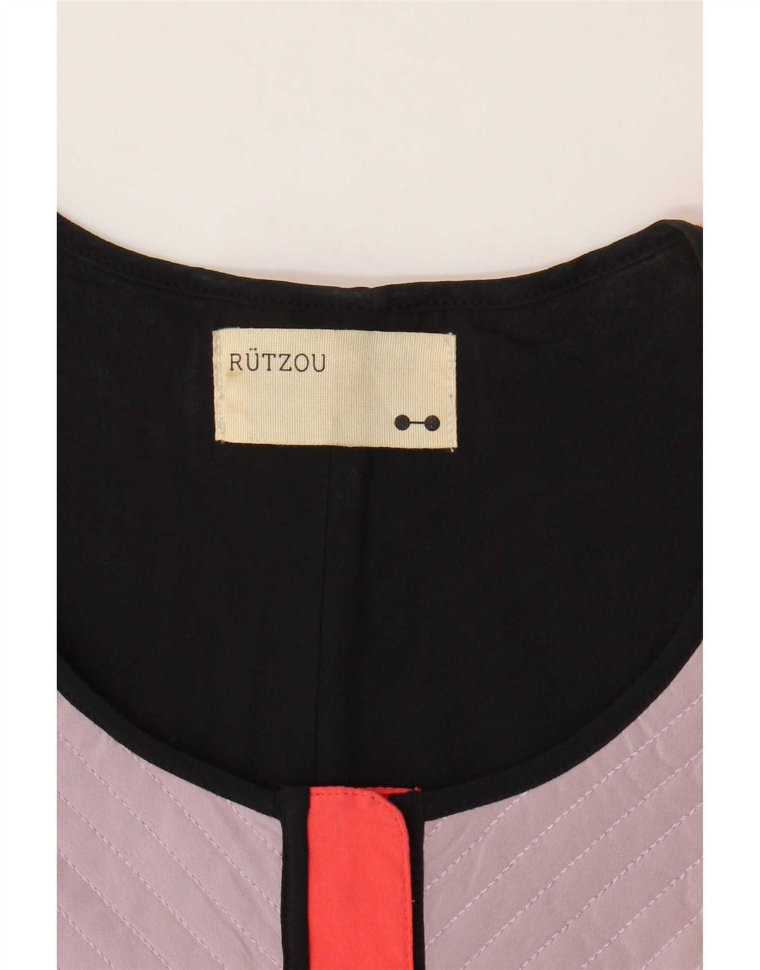 Rutzou Womens Crop vest EU 40 Medium Flerfarvet Colourblock Silke