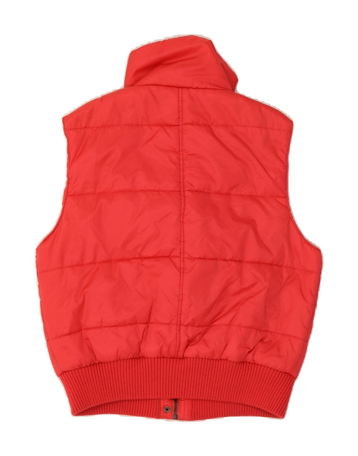SOCCX Womens Padded Gilet UK 14 Large Red Colourblock Polyamide Vintage Soccx and Second-Hand Soccx from Messina Hembry 