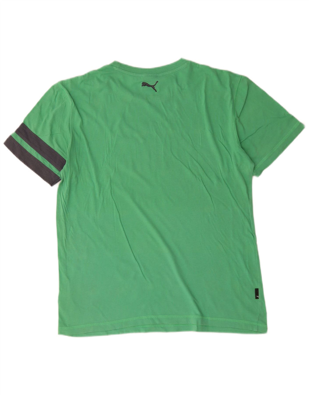 Puma Herre grafisk T-shirt Top Medium Grøn Colourblock Bomuld