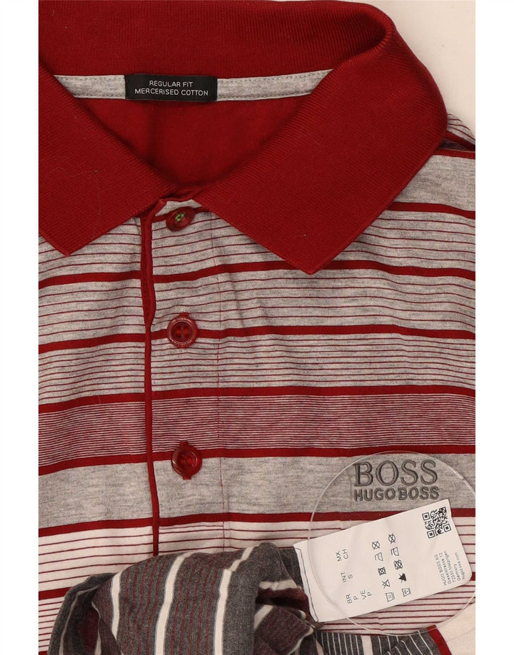 Hugo Boss Herre Regular Fit Polo Shirt Lille rødstribet bomuld