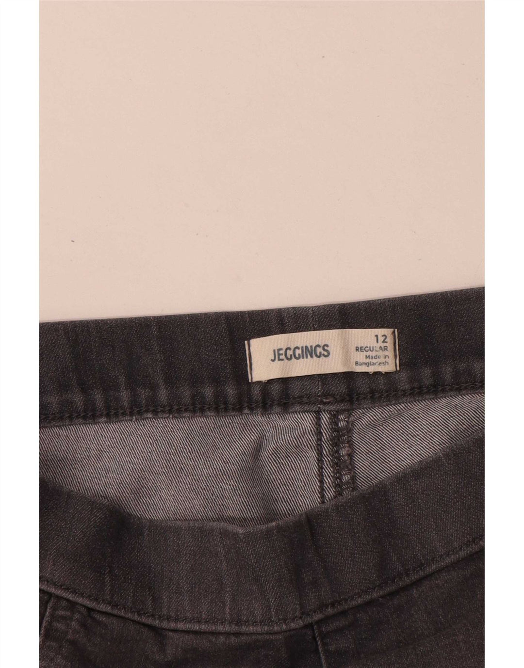 Marks & Spencer Dame Jegging Jeans UK 12 Medium W28 L28 Grå Bomuld
