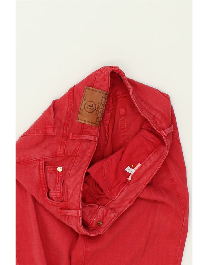 TRUSSARDI Womens Slim Jeans W29 L28  Red Cotton Vintage Trussardi and Second-Hand Trussardi from Messina Hembry 
