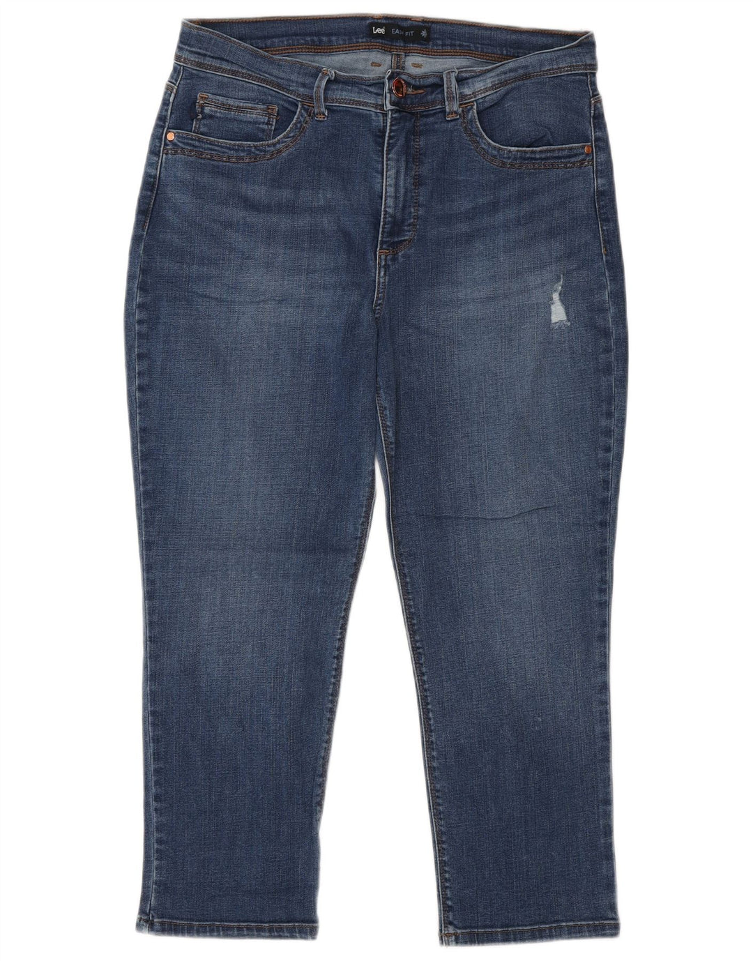 Lee Dame Capri Jeans US 10 Large W30 L23 Blå Bomuld