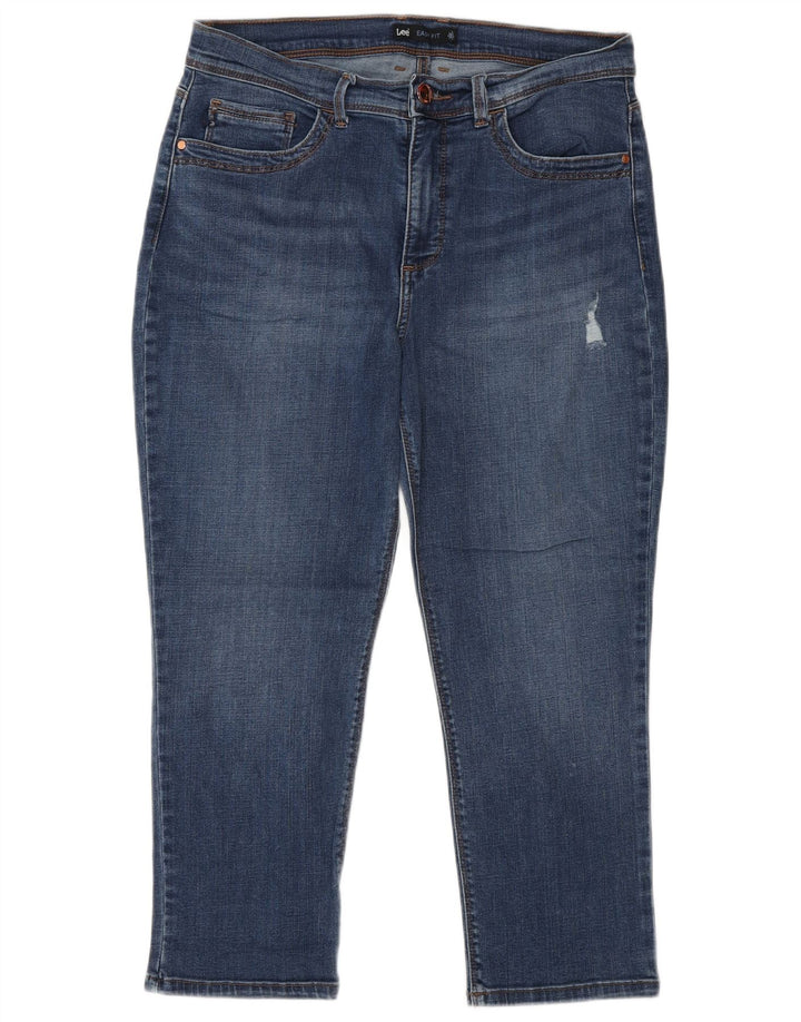 Lee Dame Capri Jeans US 10 Large W30 L23 Blå Bomuld