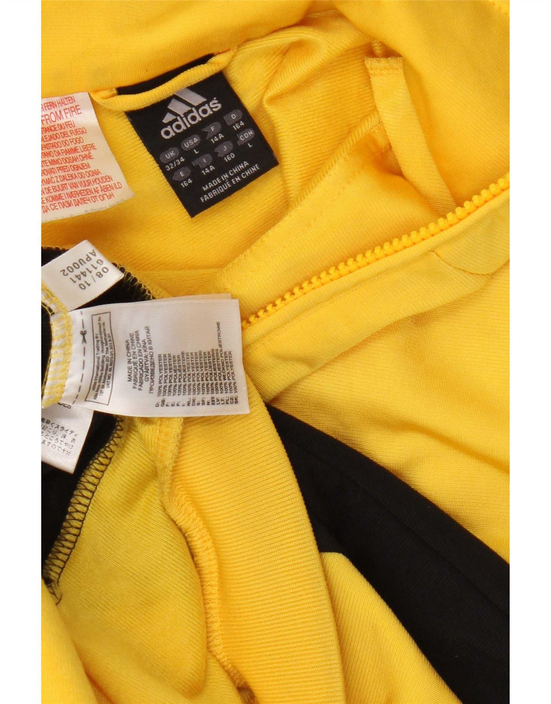 Adidas Træningsdragt Topjakke til drenge 13-14 år Gul Colourblock Polyester