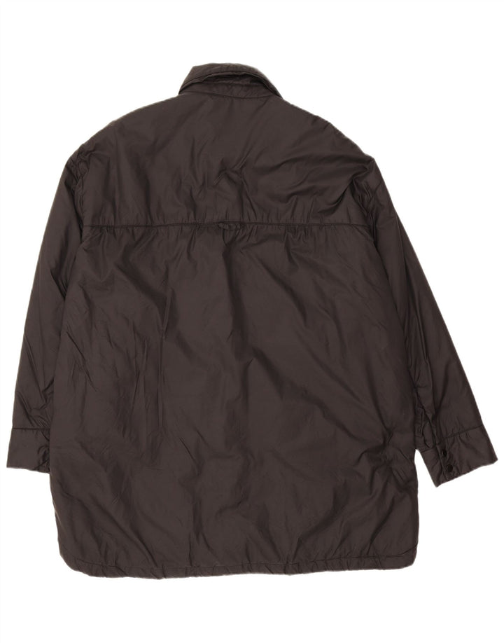 Zara Windbreaker Coat UK 14 Medium Sort Polyester