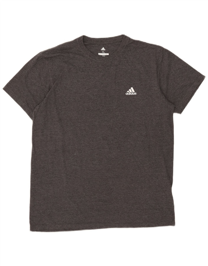 Adidas Herre T-Shirt Top XL Grå Polyester
