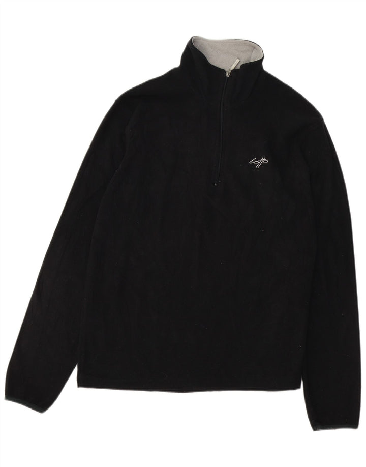 LOTTO Fleece Jumper med lynlås til mænd XL Sort Polyester