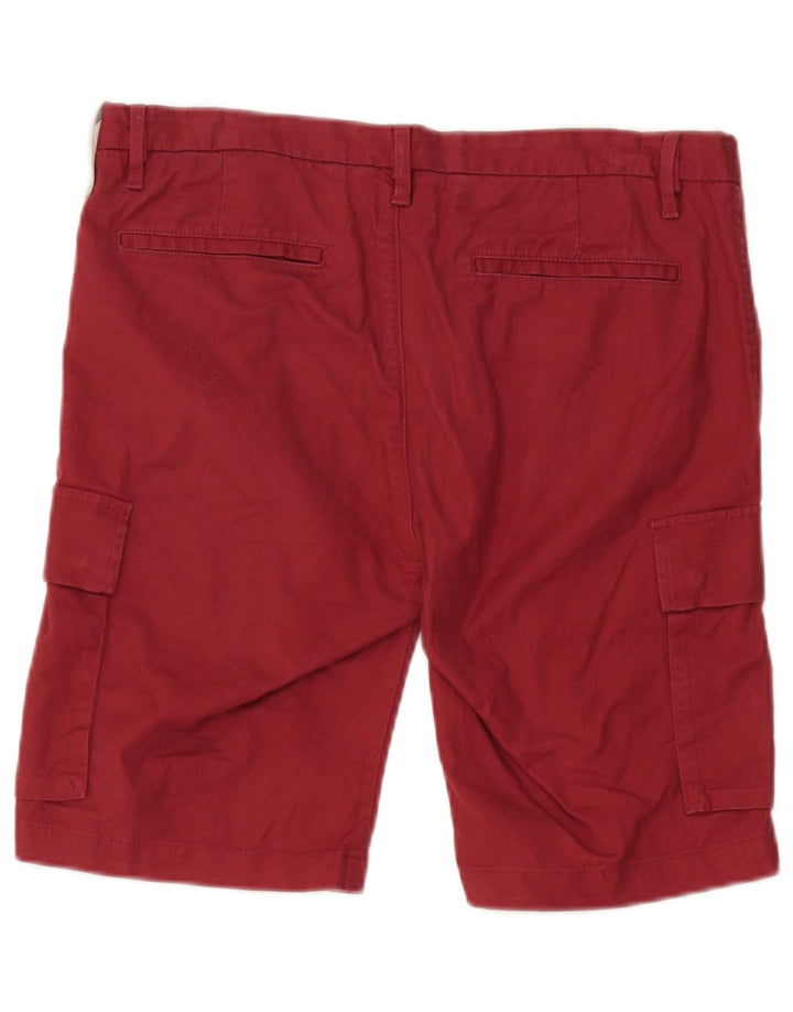 Dkny Herre Cargo Shorts W32 Medium Rød Bomuld