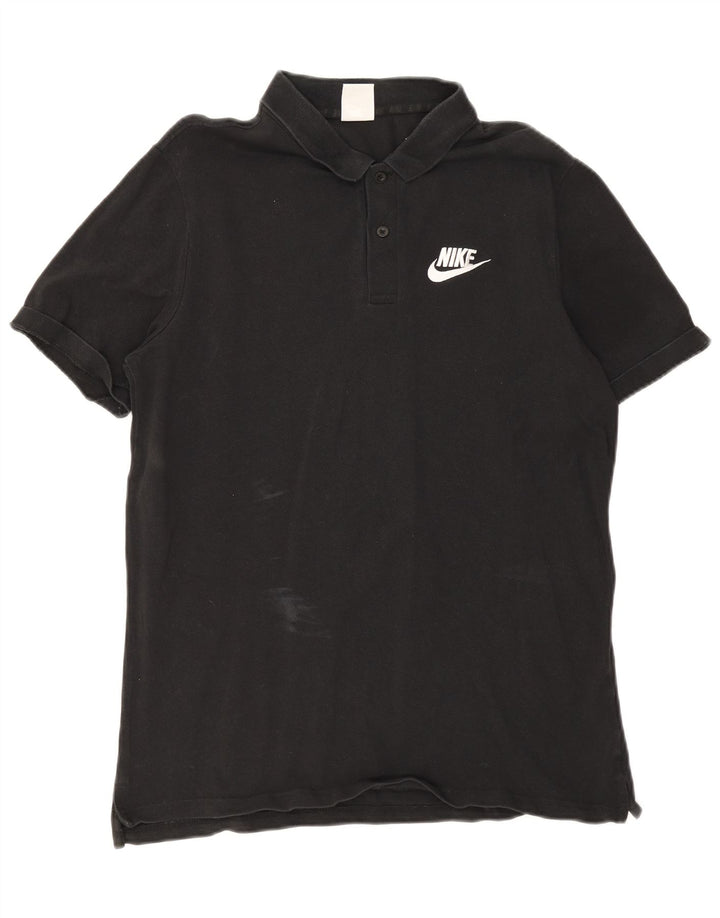 Nike herre poloshirt stor sort bomuld