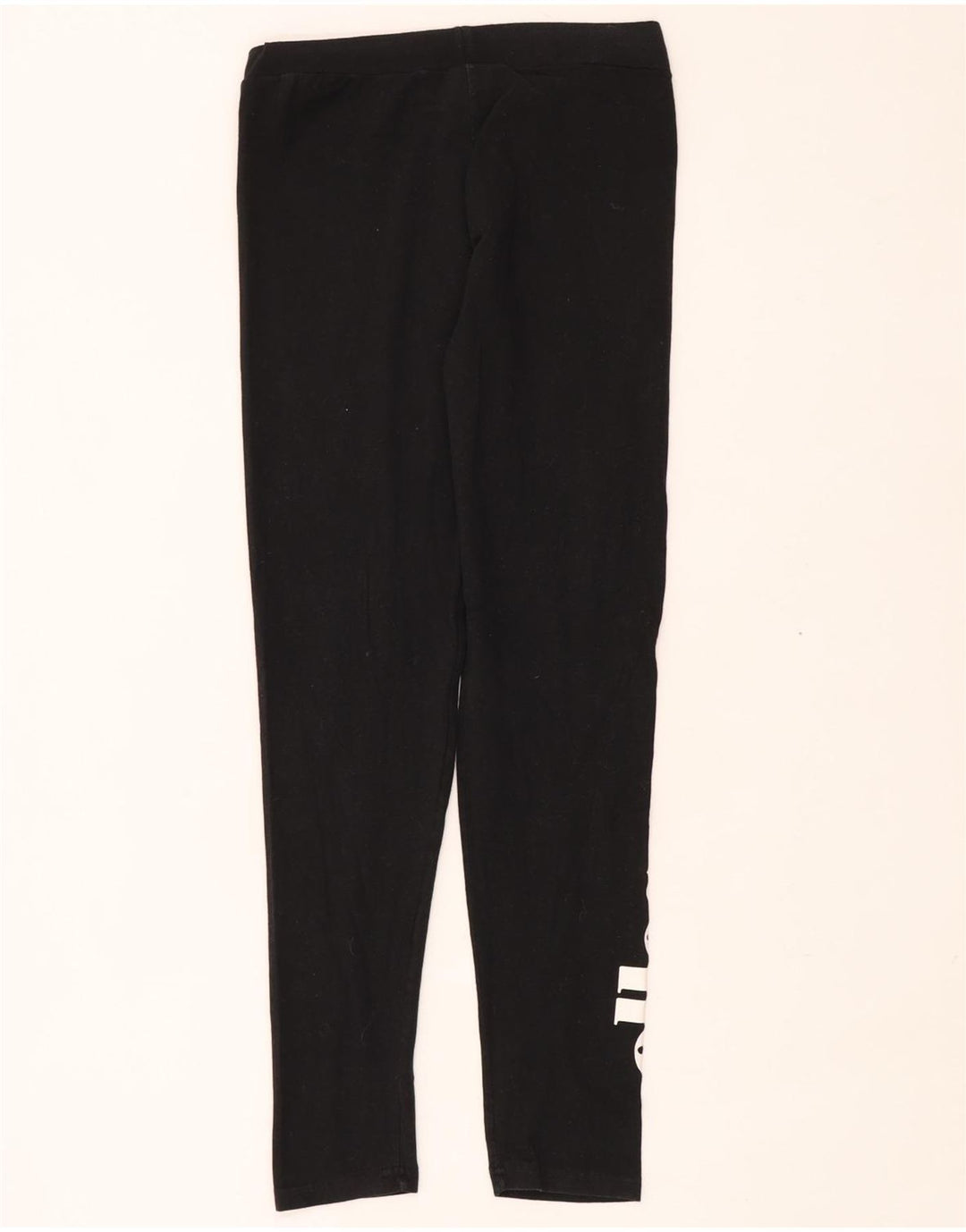 Ellesse Womens Grafiske Leggings UK 14 Medium Sort Bomuld