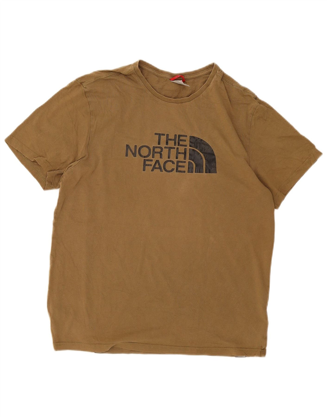 The North Face Herre grafisk T-shirt Top Medium Khaki Bomuld