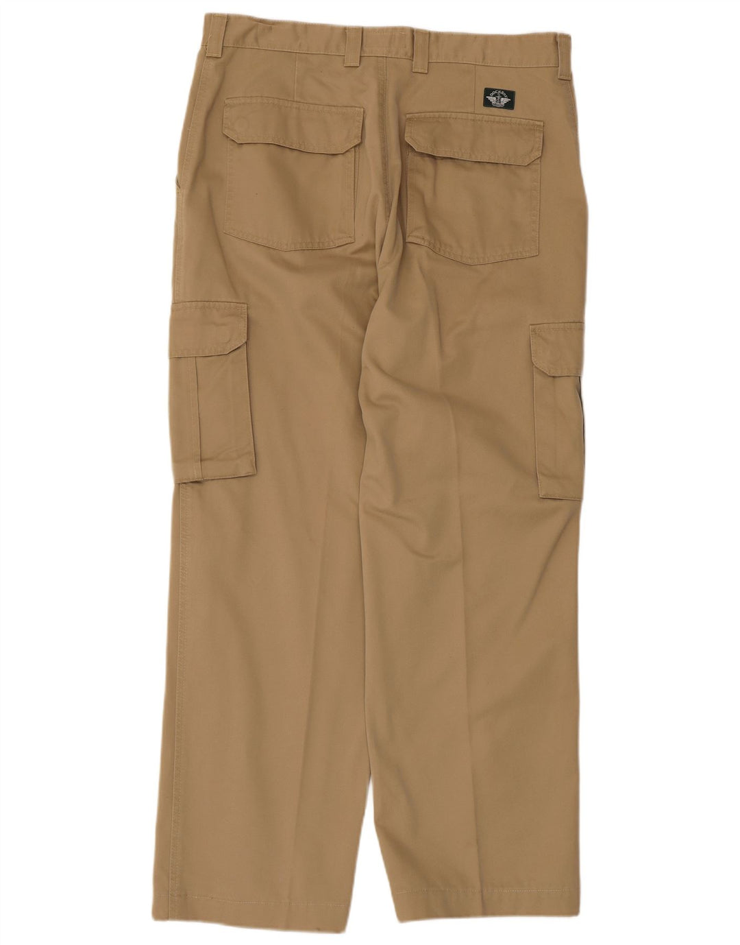 Dockers Herre Khakis Straight Cargo Bukser W36 L29 Beige Bomuld