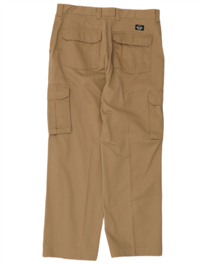 Dockers Herre Khakis Straight Cargo Bukser W36 L29 Beige Bomuld