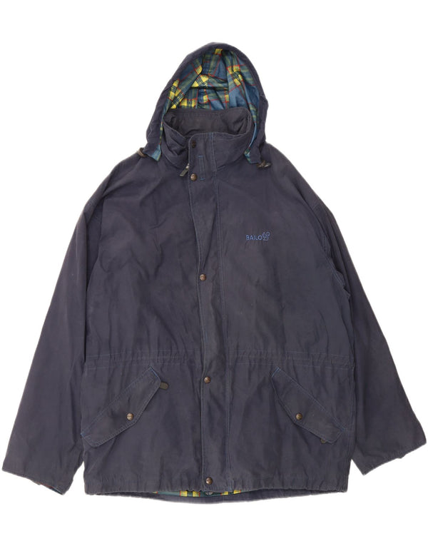 Bailo Herre Hooded Windbreaker Jacket IT 56 3XL Navy Blue
