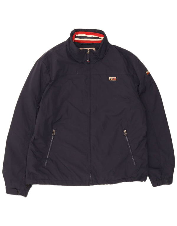 Napapijri Herre Bomber Jacket UK 44 2XL Navy Blue