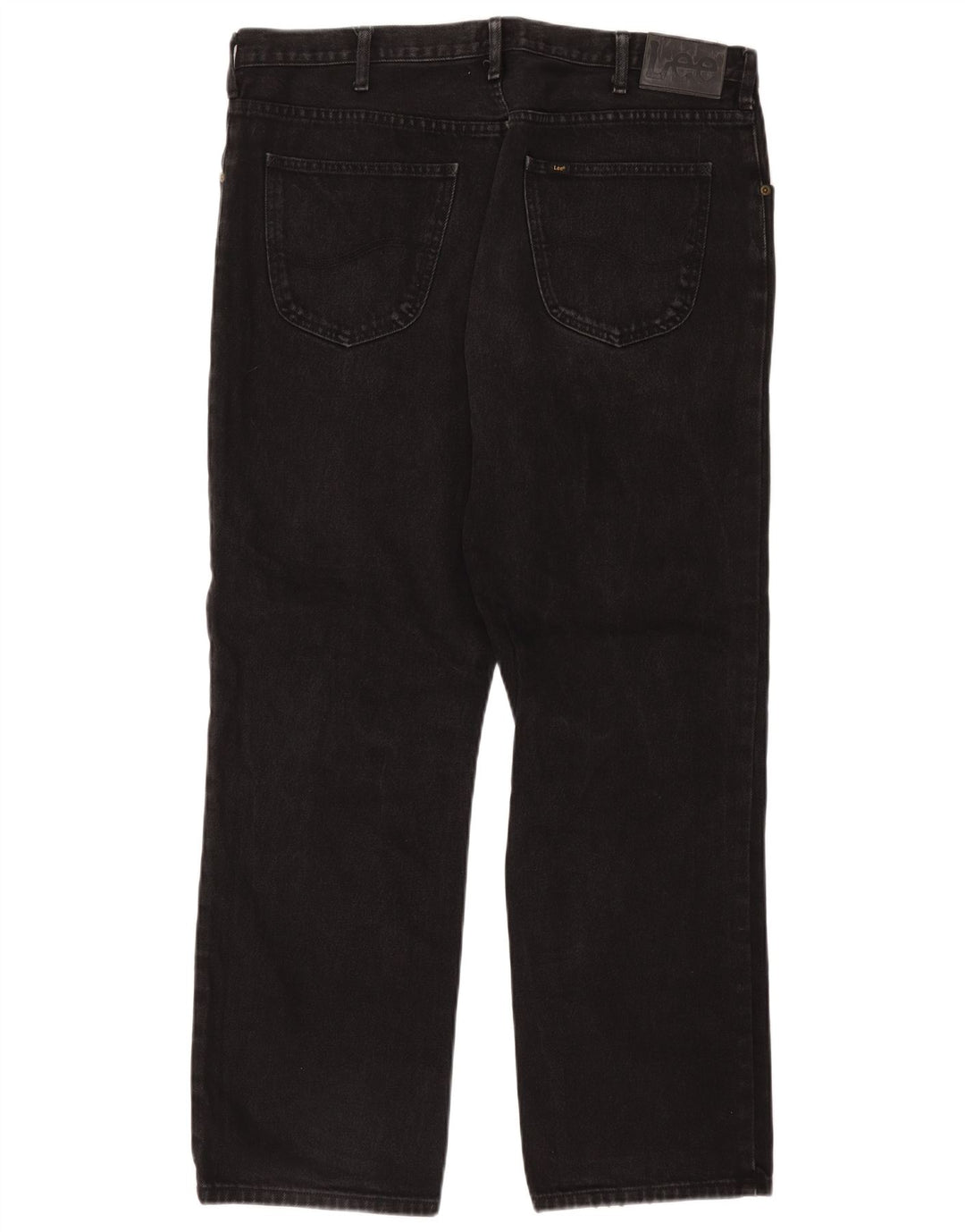Lee Mens Brooklyn Straight Jeans W40 L32 Sort Bomuld