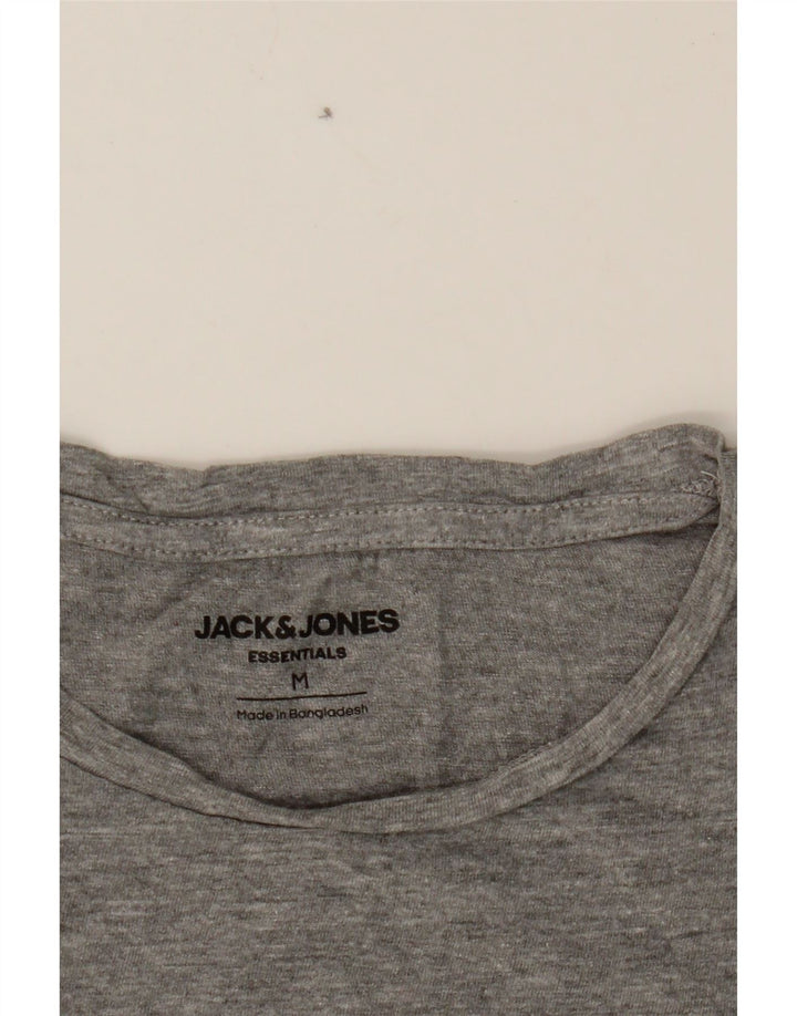 JACK & JONES Mens Graphic T-Shirt Top Medium Grey Cotton Vintage Jack & Jones and Second-Hand Jack & Jones from Messina Hembry 