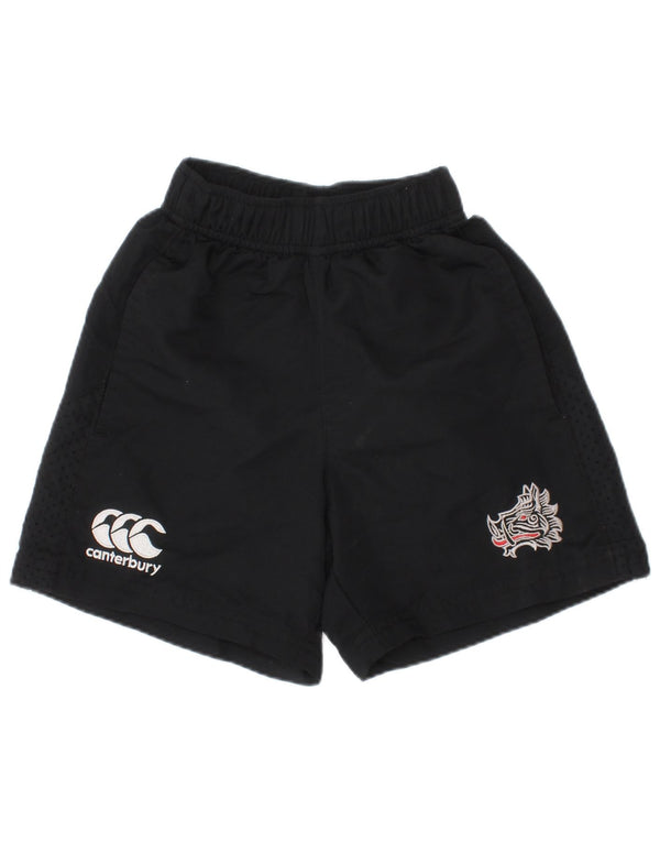 Canterbury Boys grafiske sportsshorts 3-4 år sorte