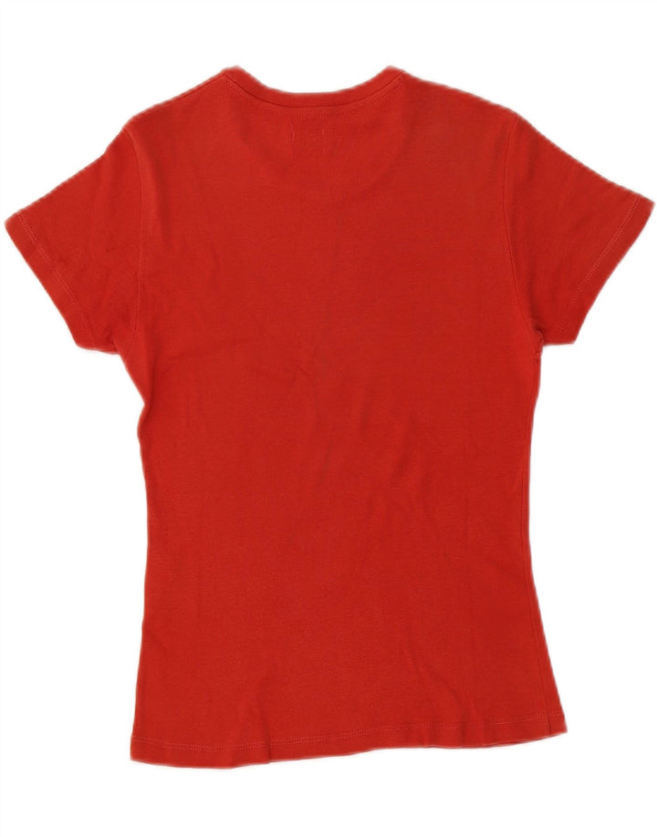 LEVI'S Womens T-Shirt Top UK 10 Small Red Cotton Vintage Levi's and Second-Hand Levi's from Messina Hembry 
