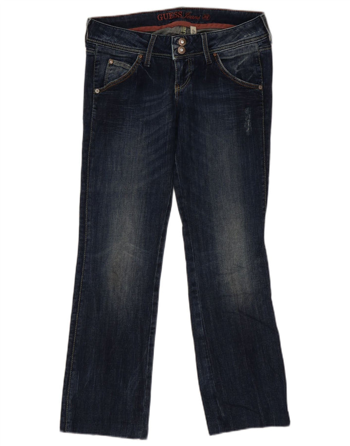 Guess almindelige lige jeans til kvinder W28 L27 marineblå bomuld