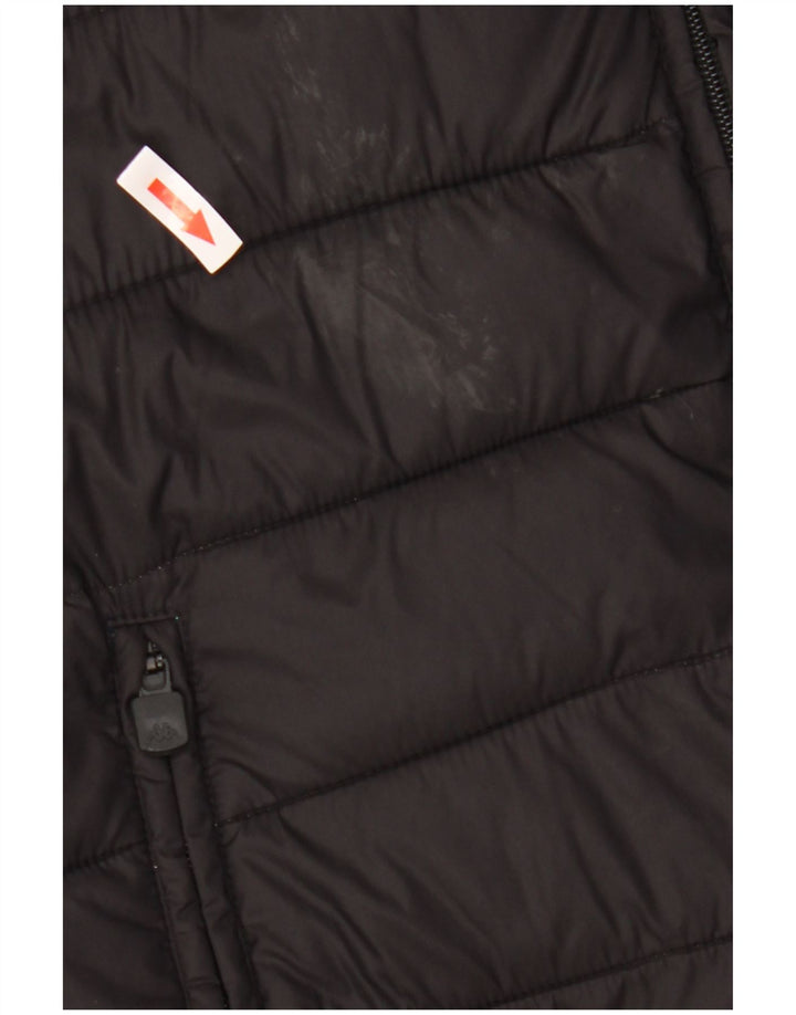 Kappa Herre hættepolstret jakke UK 44 2XL Sort polyamid