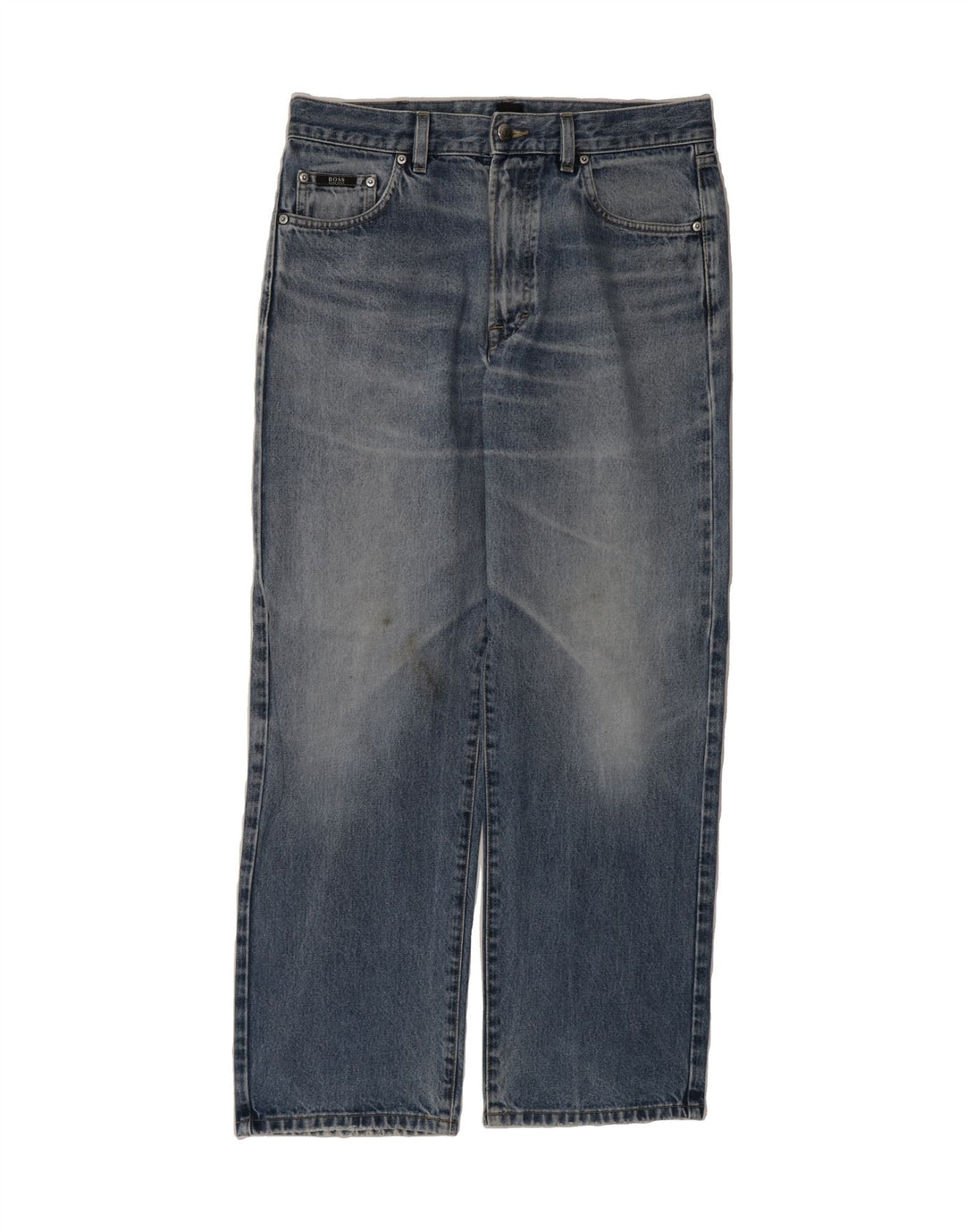 HUGO BOSS Mens Straight Jeans W32 L29 Blue Vintage Hugo Boss and Second-Hand Hugo Boss from Messina Hembry 