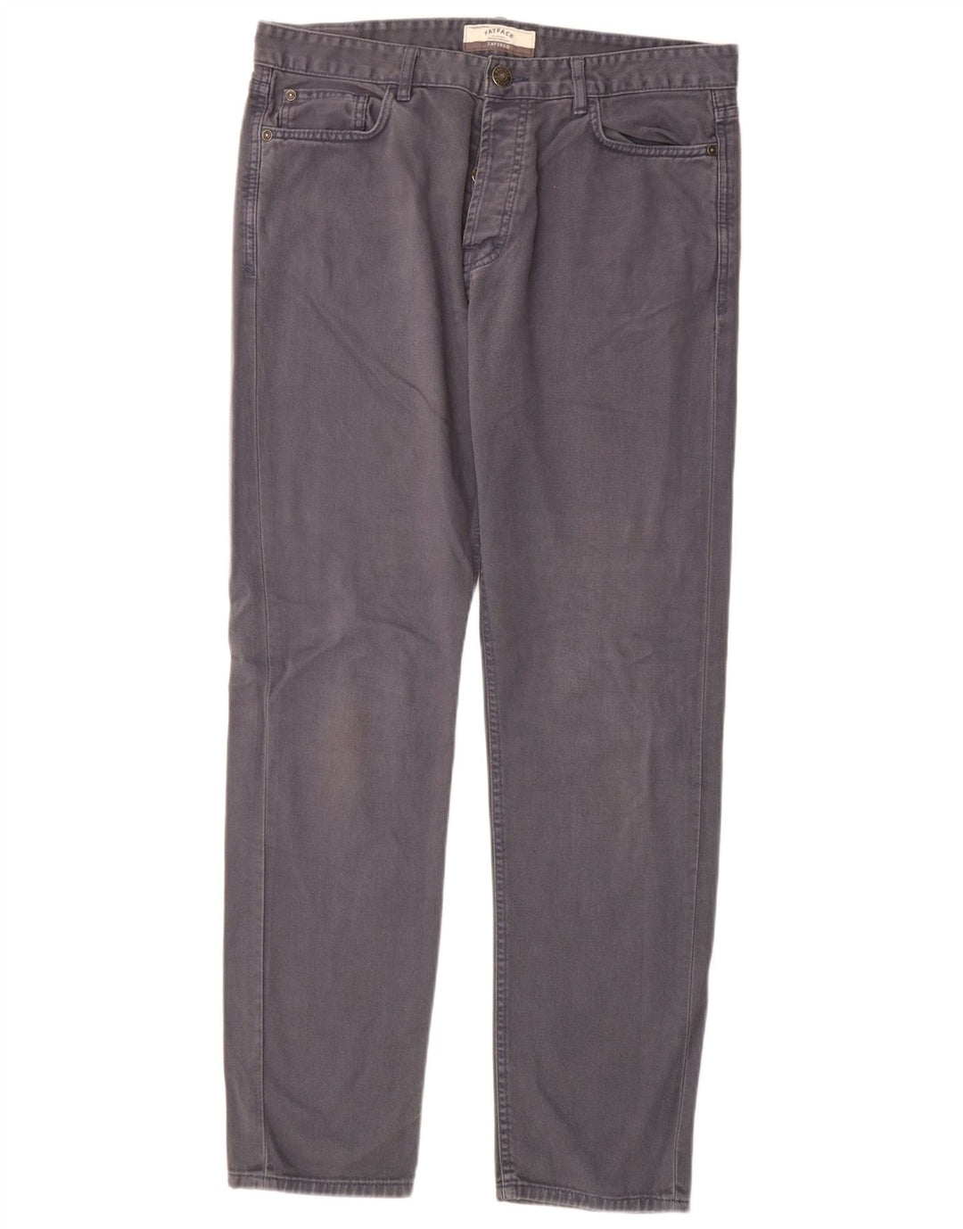 Fat Face Herre tilspidsede jeans W34 L32 Grå Bomuld