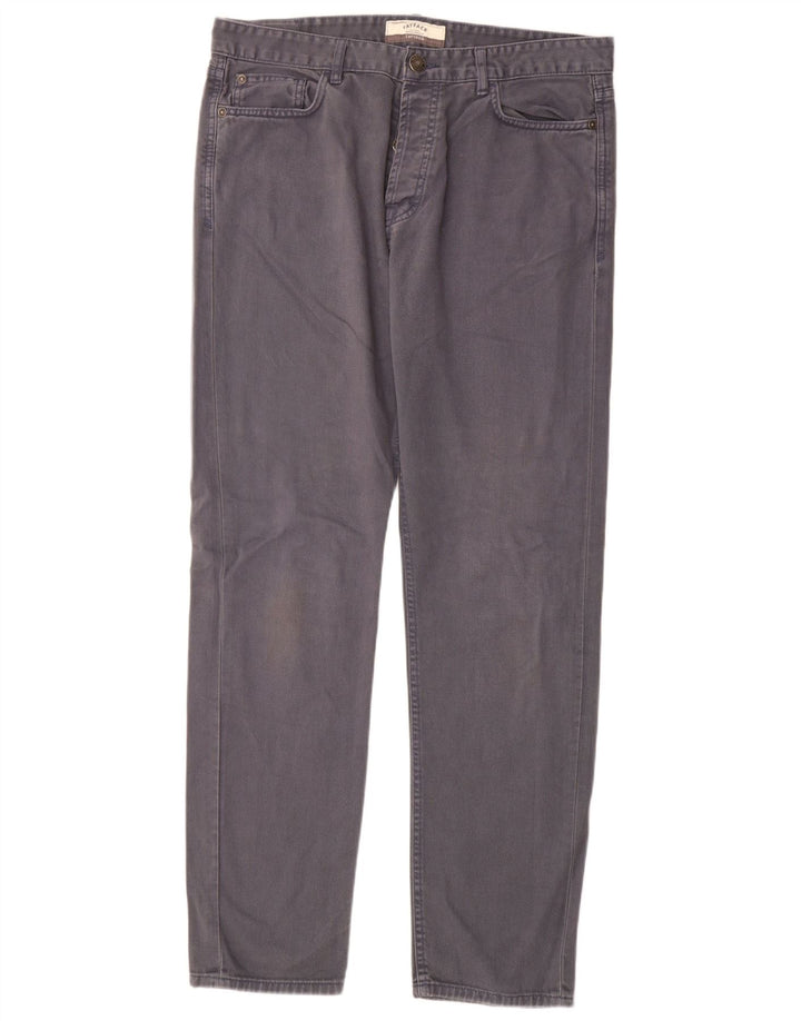 Fat Face Herre tilspidsede jeans W34 L32 Grå Bomuld
