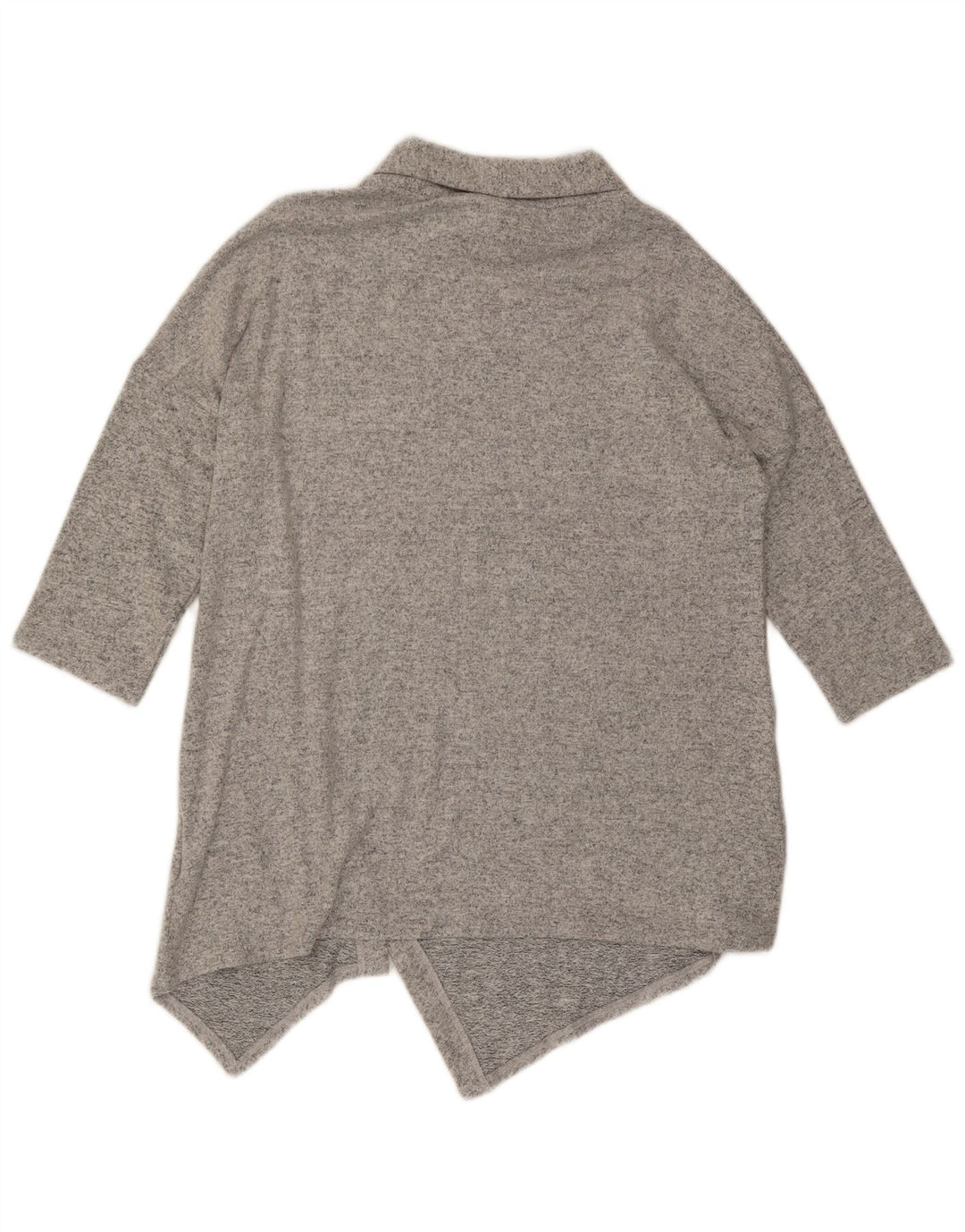 Phase Eight Dame Asymmetrisk 3/4-ærmet tunikatop UK 14 Stor Grå Flecked
