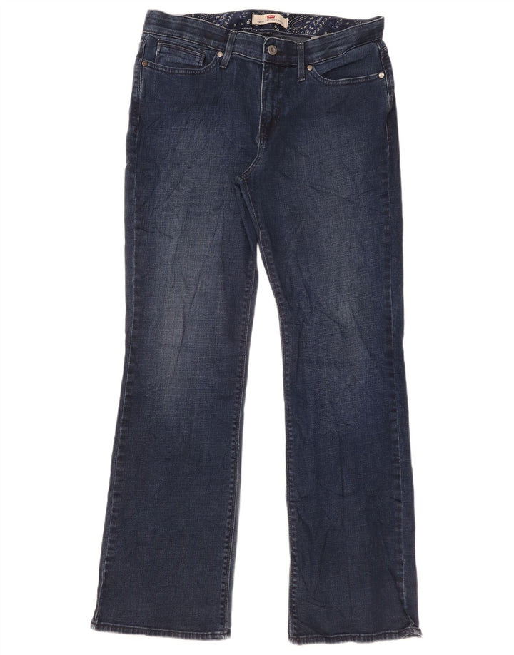 Levi's Dame 525 Bootcut Jeans US 12 Large W34 L32 Blå Bomuld