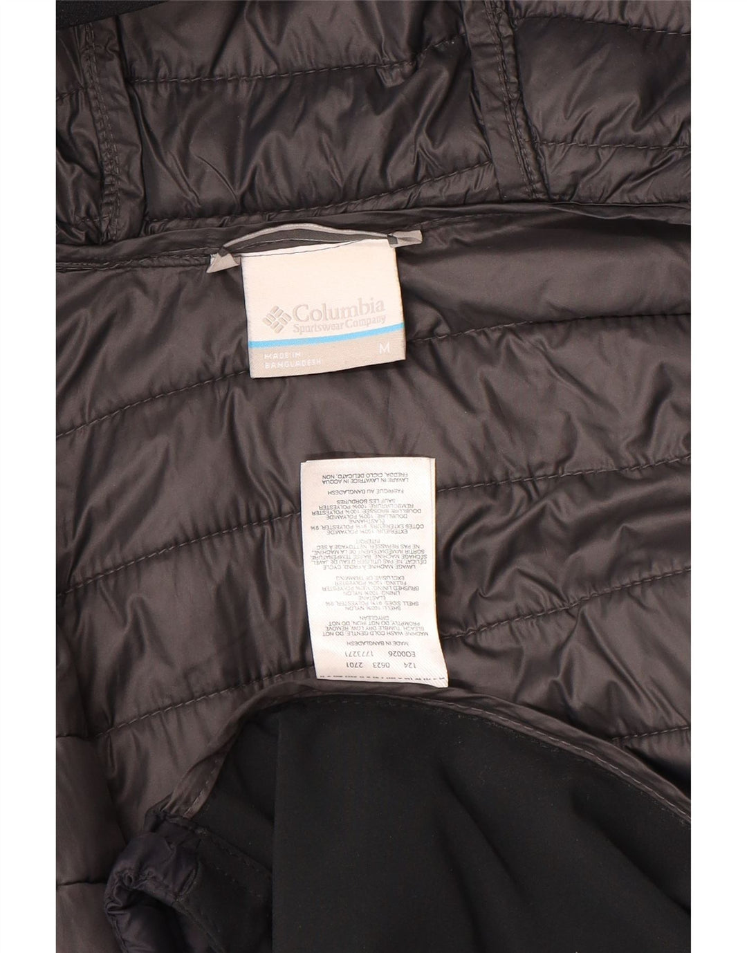 Columbia Polstret jakke med hætte til mænd Medium Marineblå Colourblock Nylon