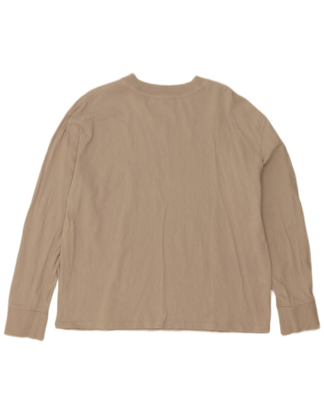 Zara Dame Oversized Top Langærmet UK 10 Small Beige