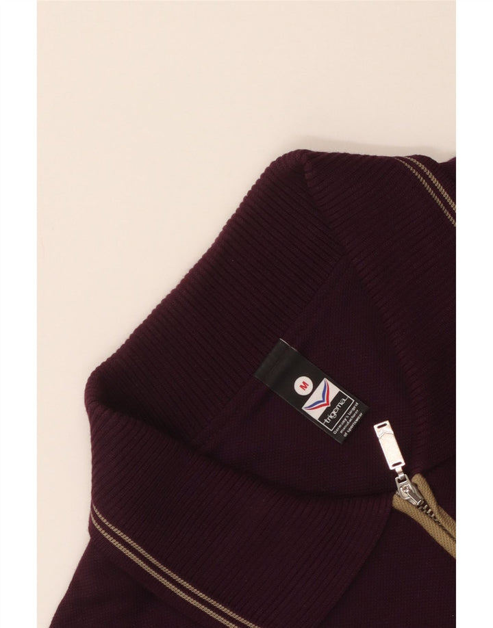 Trigema Langærmet poloshirt til mænd Medium rødbrun bomuld