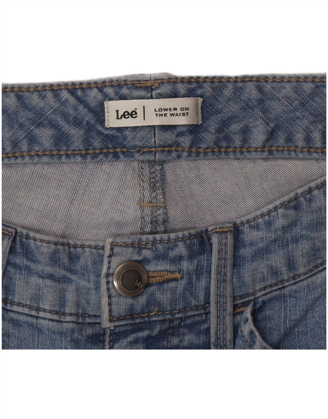 Lee Dame Lavtalje Capri Jeans W28 L20 Blå