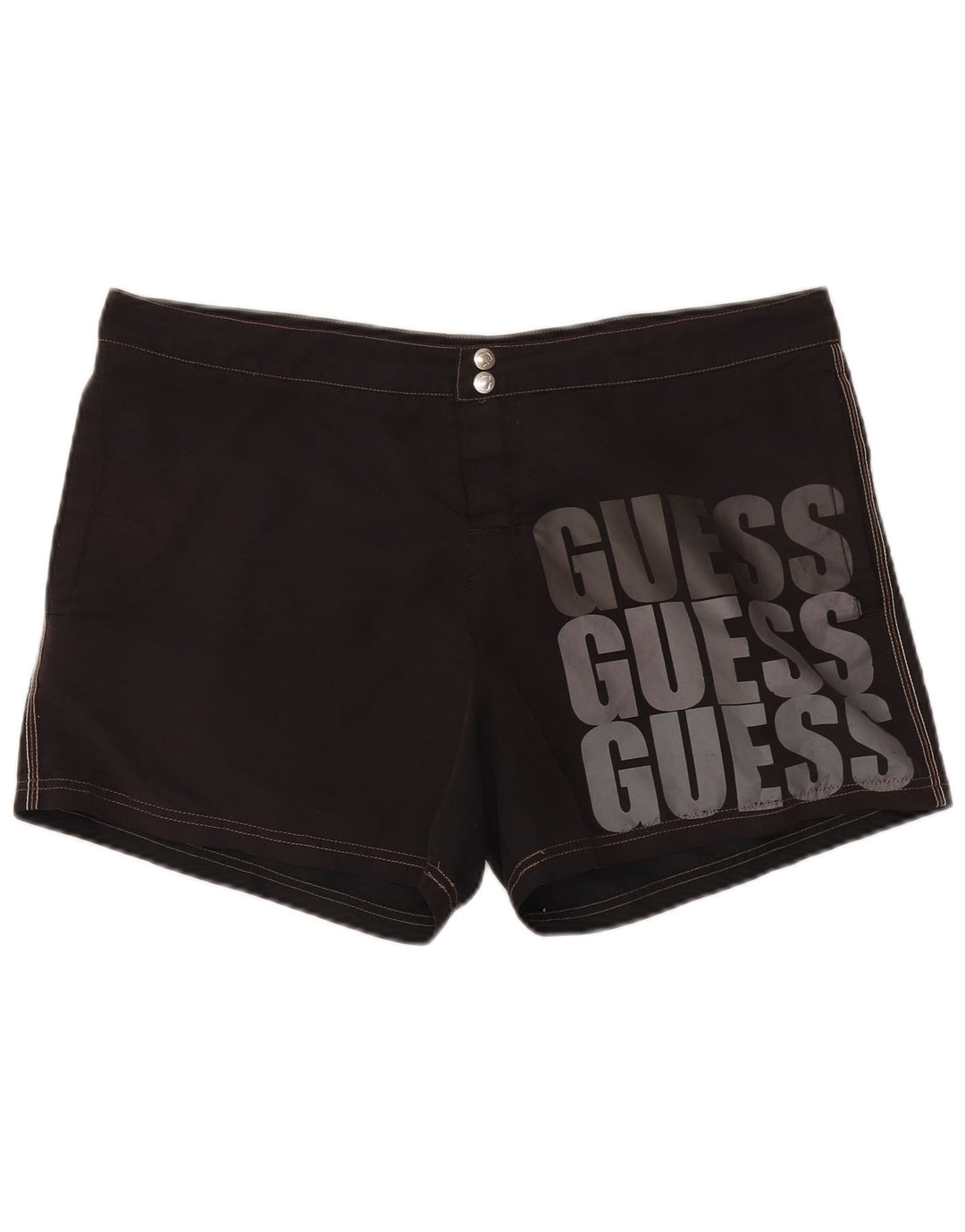 Guess Grafiske svømmeshorts til mænd 2XL sort polyester
