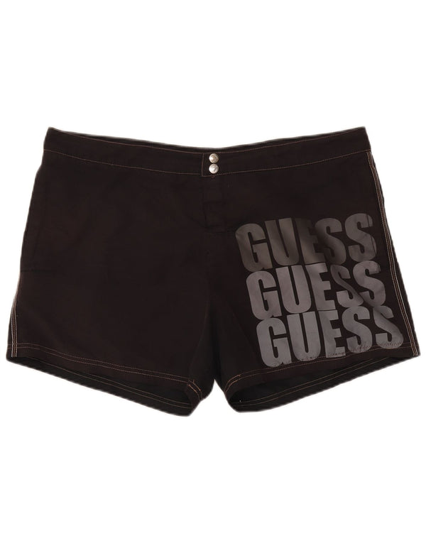 Guess Grafiske svømmeshorts til mænd 2XL sort polyester