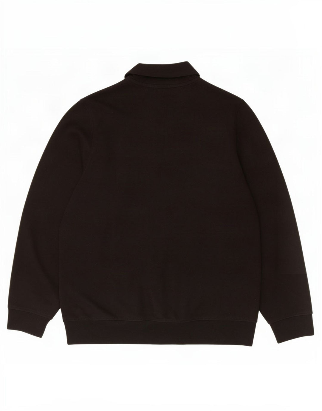 Lacoste Herre Classic Fit Zip Neck Sweatshirt Jumper Størrelse 5 Large Sort