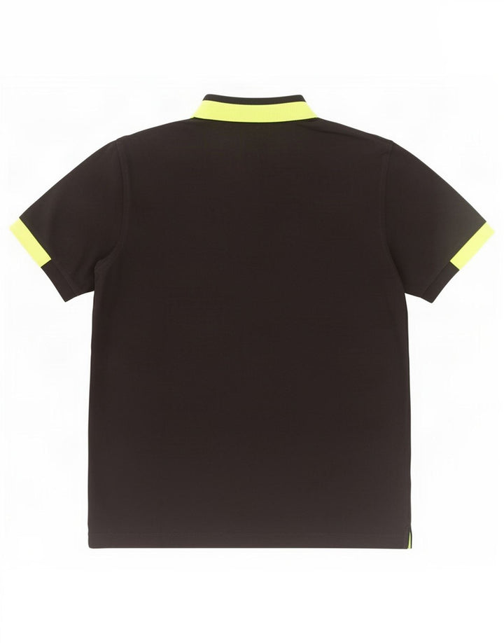 Sun68 Herre poloshirt Medium Sort Colourblock Bomuld