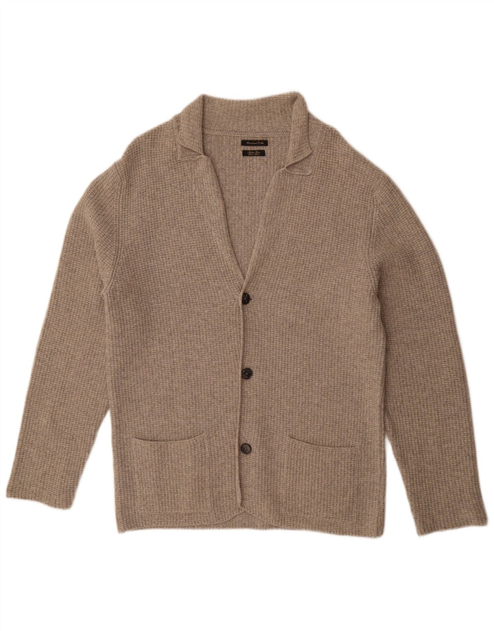 Massimo Dutti Herre Cardigan Sweater Large Grå